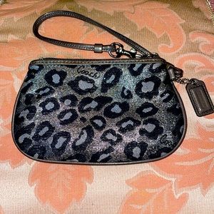 Coach Ocelot wristlet. EUC